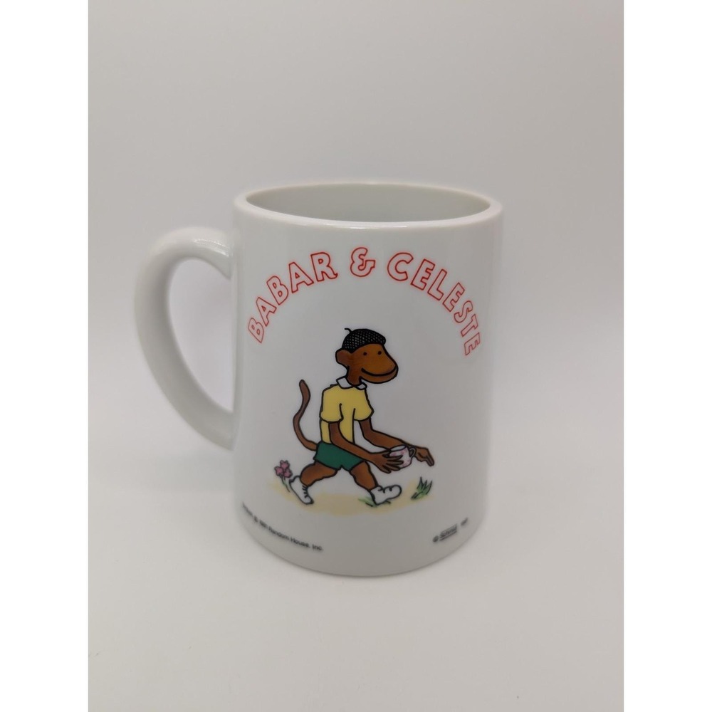 Vintage 1981 Schmid Babar Celeste Musical Mug Frere Jacques Wind Up Cup